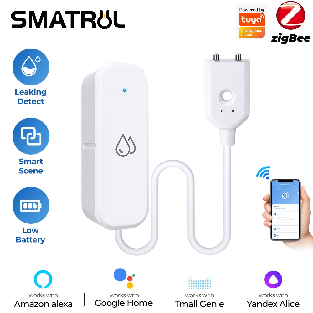 SJ004-W-ZIG — capteur de fuite d'eau Zigbee — vue produit fournisseur